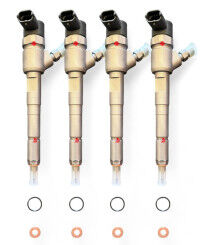 4x Injecteur d'origine Bosch 0445110183 FIAT qubo panda 500 idée 1.3 MLTJ